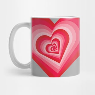 Falling in Love Valentine's Day Heart Pattern Mug